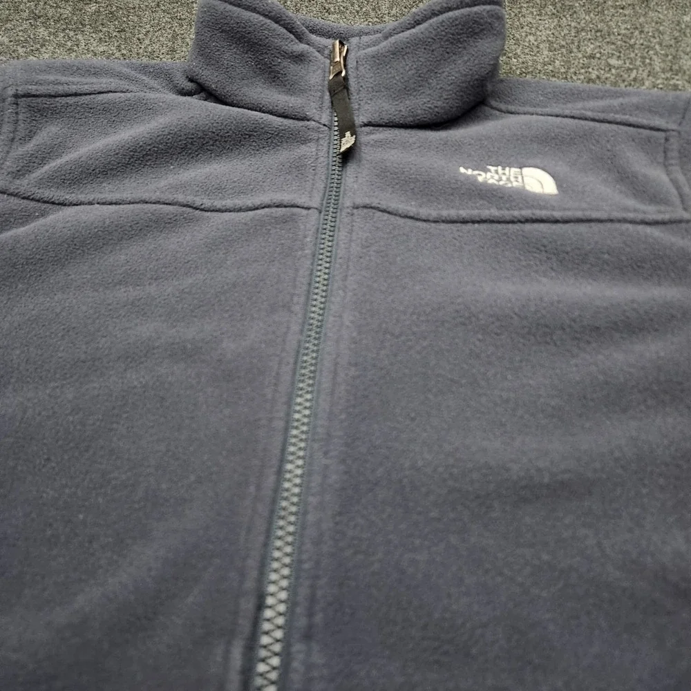 The North Face Fleece Jacket Gray‎ Youth Boys Size Medium Outdoors Explore